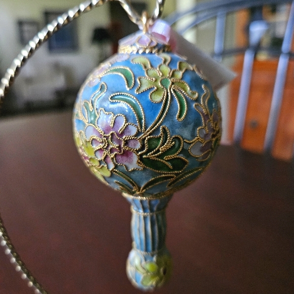 Cloissone Ornament by Nicki Yassaman NYCO International Vintage Rattle - Picture 3 of 11